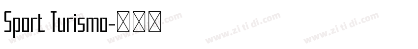 Sport Turismo字体转换